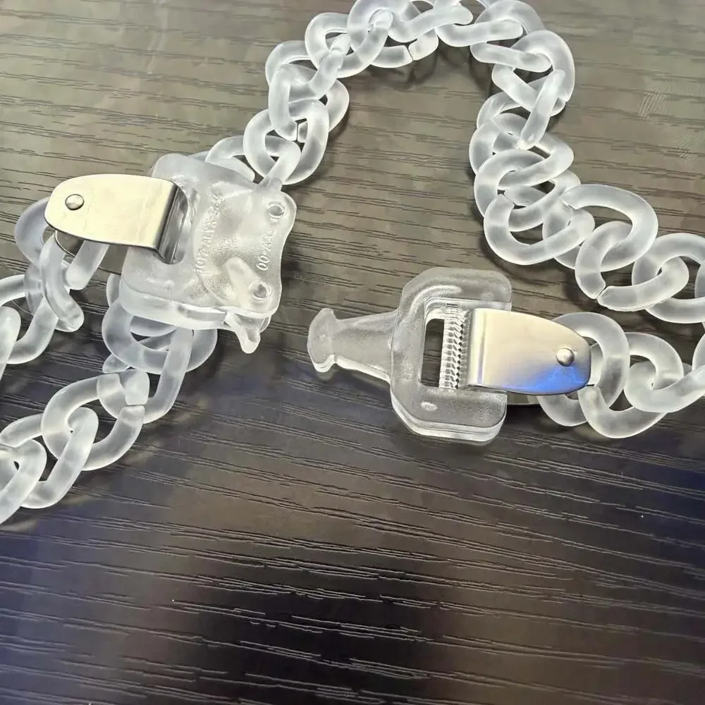 1017 ALYX 9SM Clear Acrylic Chain Necklace